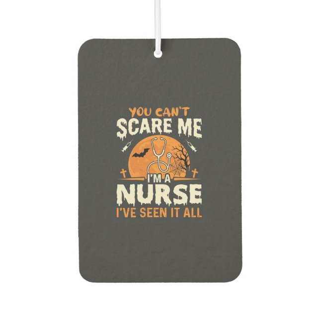 Désodorisant Pour Voiture Infirmière d'Halloween Fais-moi peur (Devant)