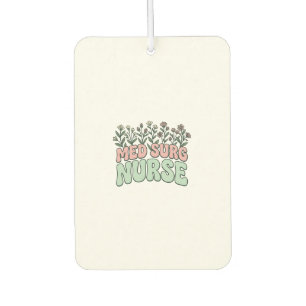 Désodorisant Pour Voiture Infirmière en médecine chirurgicale dessin floral