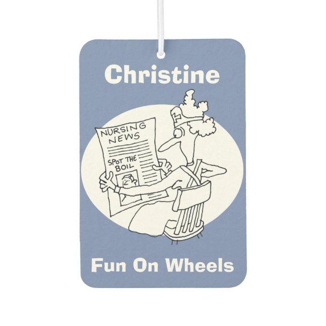 Désodorisant Pour Voiture Infirmière Spot the Boil Competition (Devant)