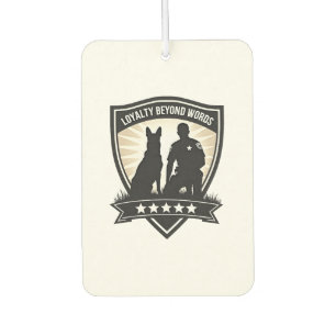 Désodorisant Pour Voiture Insigne de police K9 vintage Loyalty Beyond Words