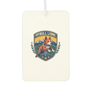 Désodorisant Pour Voiture Insigne Sportif Vintage Mascotte Lions Pitbull Vec