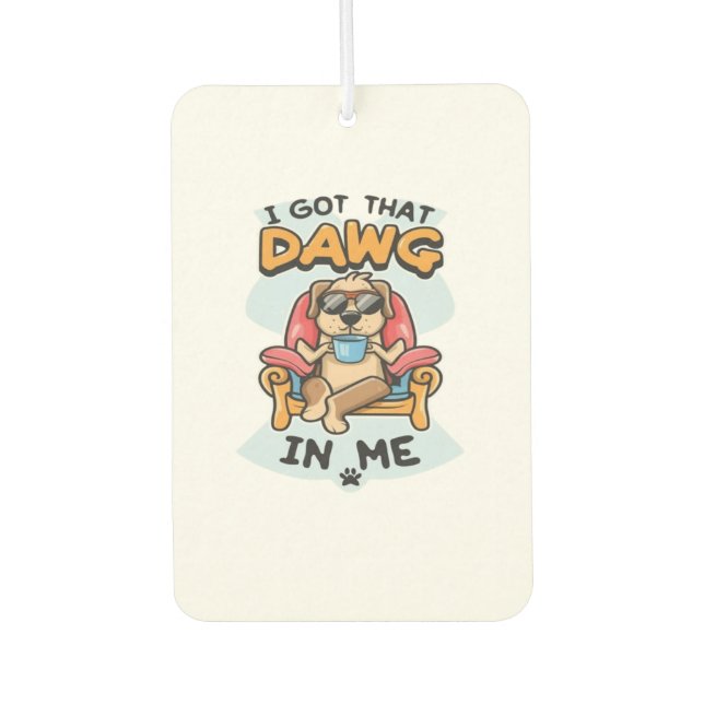 Désodorisant Pour Voiture J'Ai Ce Chien En Moi, T-shirt Classique (6) (Devant)