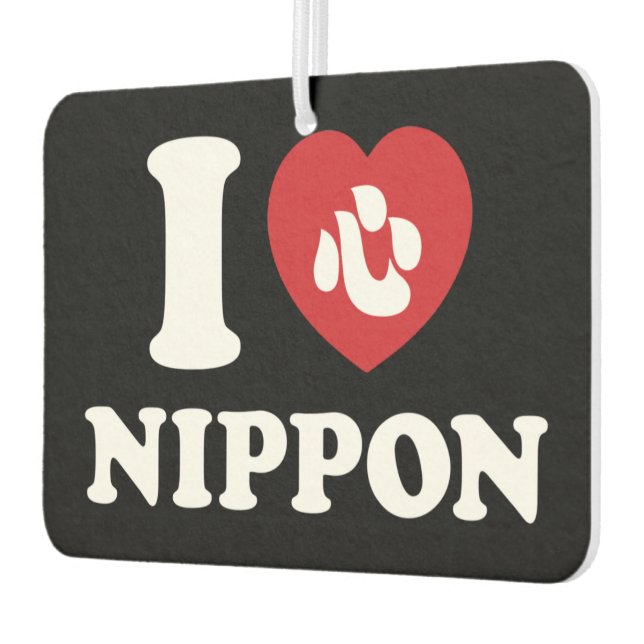 DÉSODORISANT POUR VOITURE J'AI LE COEUR [AMOUR] NIPPON AIR FRESHENER (Gauche)
