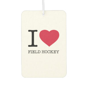 DÉSODORISANT POUR VOITURE J'AIME LE HOCKEY SUR LE TERRAIN