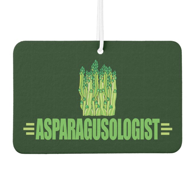 Désodorisant Pour Voiture J'Aime Les Asperges (Devant)