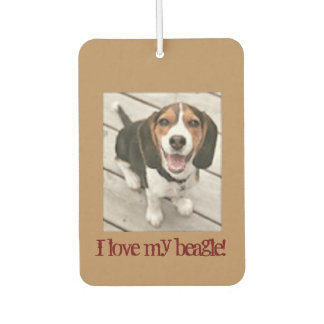 Désodorisant Pour Voiture J'aime mon beagle Car Air Freshener