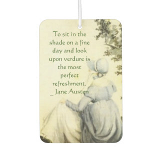 Désodorisant Pour Voiture Jane Austen's Portrait +quote