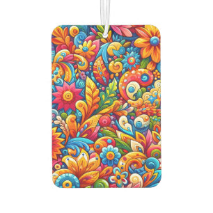 Désodorisant Pour Voiture Jardin aux fleurs colorées naturelles