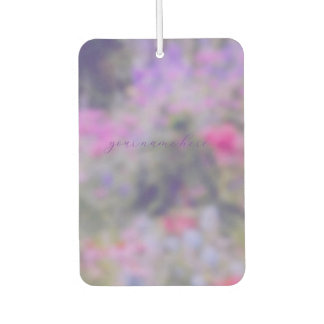 Désodorisant Pour Voiture Jardin de fleurs en pleine floraison rose violet p