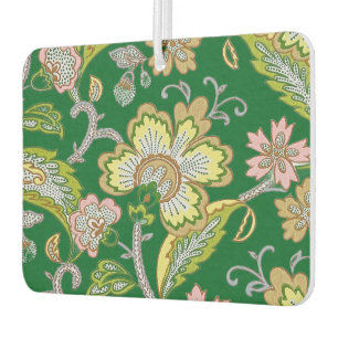 Désodorisant Pour Voiture Jardin de Paisley Broderie Florale Stylisée