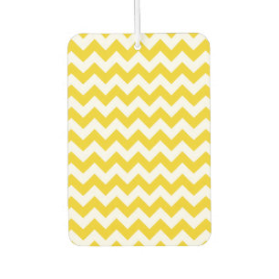 Désodorisant Pour Voiture Jaune Zigzag, Jaune Chevron, Motif géométrique