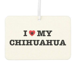 Désodorisant Pour Voiture Je Coeur Mon Chihuahua Car Air Freshener