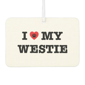 Désodorisant Pour Voiture Je Coeur Mon Westie Voiture Air Freshener