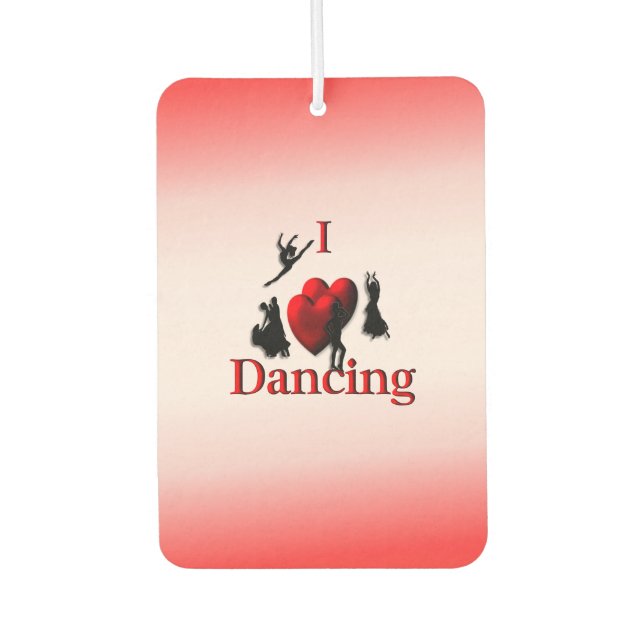 Désodorisant Pour Voiture Je danse du coeur (Devant)