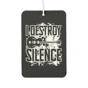 Désodorisant Pour Voiture Je détruit Silence Bass Player Funny Guitare Musiq