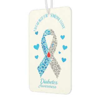 Désodorisant Pour Voiture Je Porte le Bleu pour Quelqu'un que J'aime Sensibi