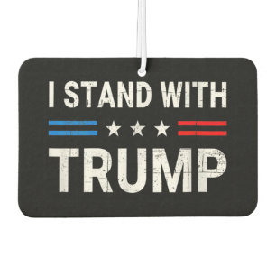 Désodorisant Pour Voiture Je Suis Avec Trump American Flag
