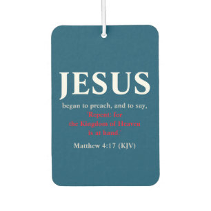 Désodorisant Pour Voiture Jésus Commença À Prêcher. Matthieu 4:17