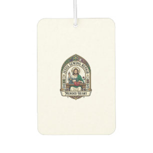 Désodorisant Pour Voiture Jésus Réparation Couture Cœur Réparé Jésus Réparat