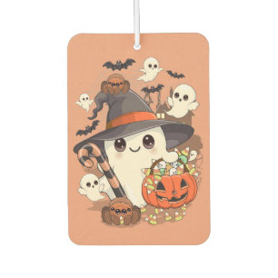 Désodorisant Pour Voiture Joli fantôme de Halloween de style Kawaii