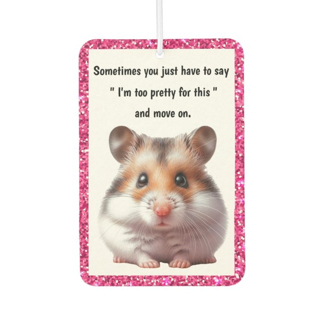 Désodorisant Pour Voiture Joli hamster (Devant)