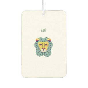 Désodorisant Pour Voiture Joli Leo, zodiaque, impression signe du zodiaque