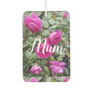 Désodorisant Pour Voiture Jolie rose Vintage Rose Fleur d'anniversaire maman