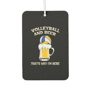 Désodorisant Pour Voiture Joueur de volley-ball Volleyball Et Bière