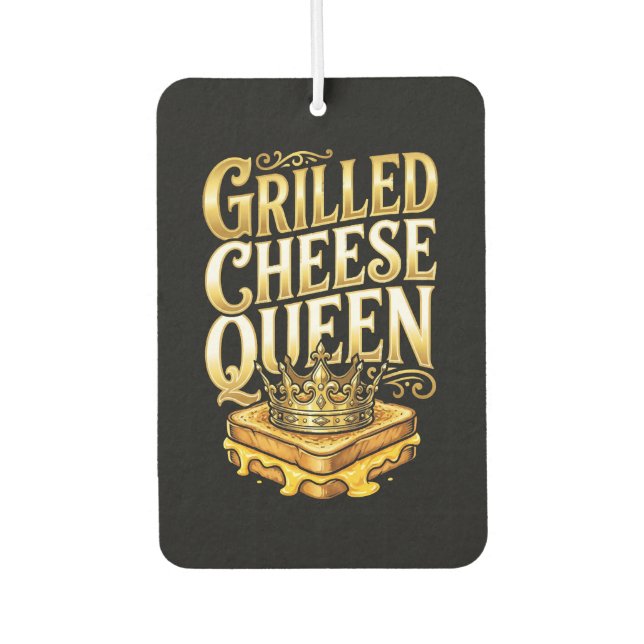 Désodorisant Pour Voiture Journée du fromage grillé (Devant)
