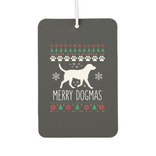 Désodorisant Pour Voiture Joyeux Dogmes Noël Chien Vecteur