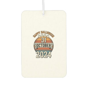Désodorisant Pour Voiture Joyeux Halloween 31 octobre Vintage Ghost Design_1
