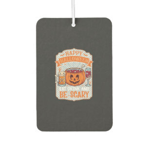 Désodorisant Pour Voiture Joyeux Halloween Manger Boire Être Effrayant Citro