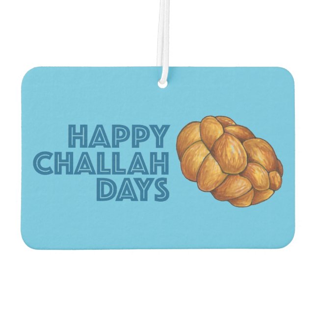 Désodorisant Pour Voiture Joyeux Jours de Challah Pain de Fête Hanoukka Chan (Dos)