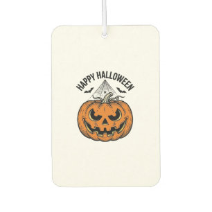 Désodorisant Pour Voiture Joyeux visage de citrouille d'Halloween Création v