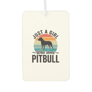 Désodorisant Pour Voiture Juste une fille qui aime le design de chien vintag