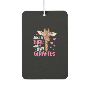 Désodorisant Pour Voiture Juste Une Fille Qui Aime Les Giraffes