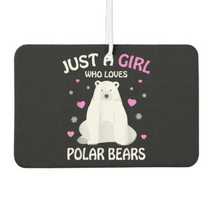 Désodorisant Pour Voiture Juste Une Fille Qui Aime Les Ours Polaires Les Fil