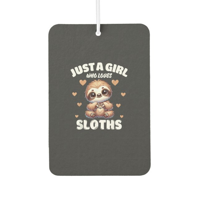 Désodorisant Pour Voiture Juste Une Fille Qui Aime Les Paresseux, T-Shirt Po (Devant)