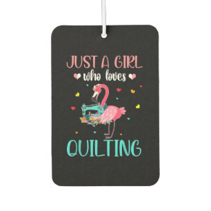 Désodorisant Pour Voiture Juste Une Fille Qui Aime Quitter Et Flamant rose