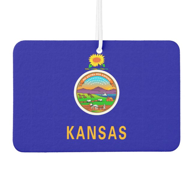 Désodorisant Pour Voiture Kansas State Flag Design (Devant)