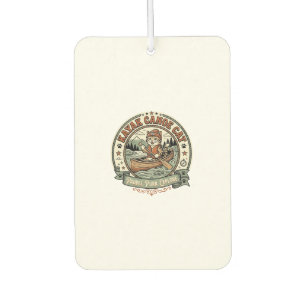 Désodorisant Pour Voiture Kayak Canoe Chat Kayak Canoe Chat Vintage Vector A