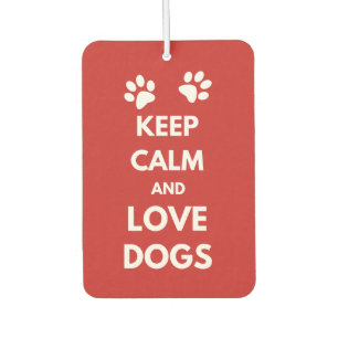 Désodorisant Pour Voiture Keep calm and love dogs