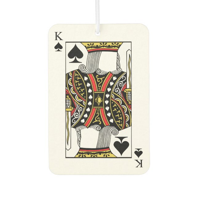 Désodorisant Pour Voiture King of Spades - Ajouter votre image (Devant)