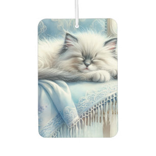 Désodorisant Pour Voiture Kitten Endormi Cottagecore Rêve Bleu