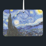 Désodorisant Pour Voiture La nuit étoilée de Van Gogh<br><div class="desc">Peinture à l'huile du maître hollandais Vincent Van Gogh (1853-1890) Probablement son tableau le plus célèbre, Van Gogh peint "La Nuit étoilée" en 1889 de mémoire alors qu'il se trouvait dans un asile en France où il s'est enregistré pour la dépression.La scène dépeint la vue depuis sa fenêtre de chambre....</div>