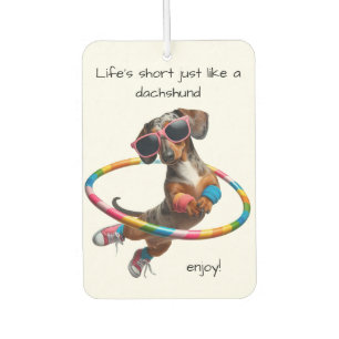 Désodorisant Pour Voiture La vie est courte Dachshund