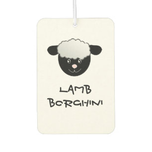 Désodorisant Pour Voiture Lamb Borghini drôle Pun mouton