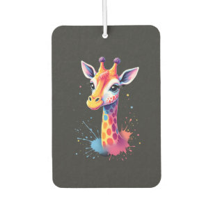 Désodorisant Pour Voiture L'art animalier africain La girafe colorée pour dr