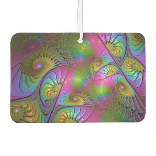 Désodorisant Pour Voiture L'art fractal abstrait trippy lumineux coloré