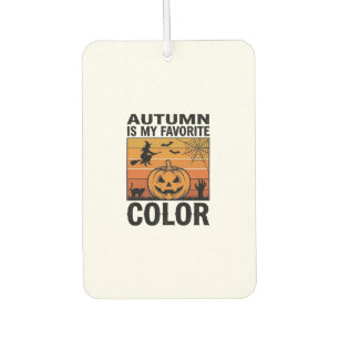 Désodorisant Pour Voiture L'automne est ma couleur préférée Halloween Citrou